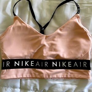 Nike sports bra- medium. Padded- removable inserts.